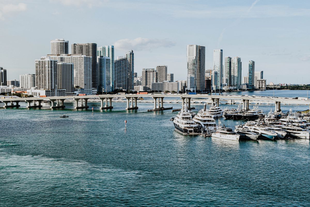 Waterfront view on Biscayne Bay