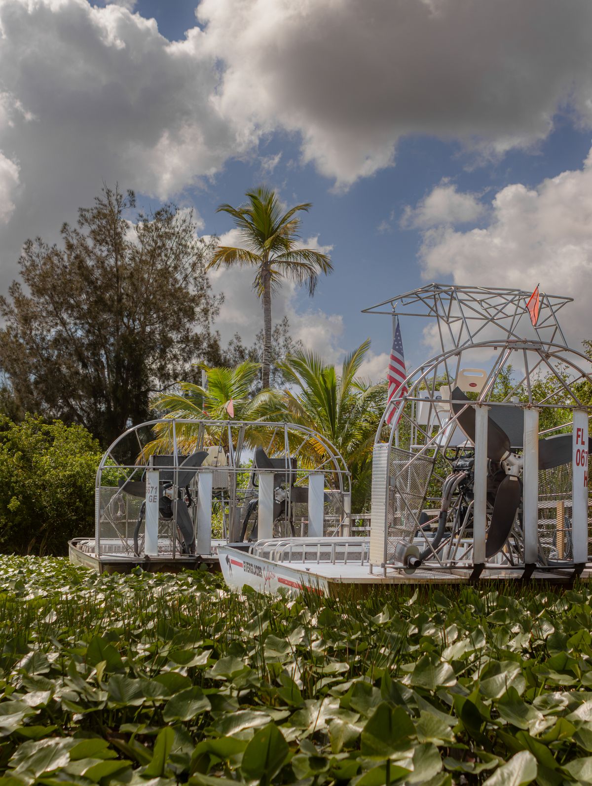 Airboats in the Florida Everglades